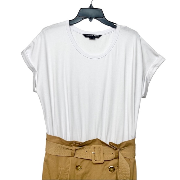 Veronica Beard White and Tan Mini Dress - Picture 9 of 14